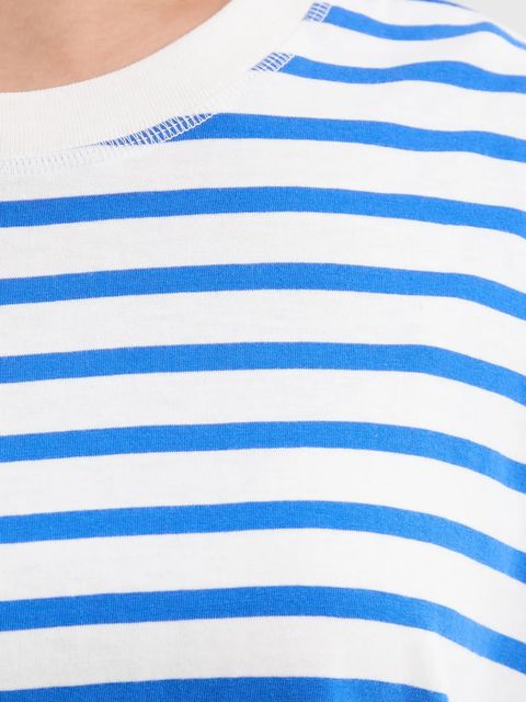 Marc O'Polo longsleeve bawełniany kolor niebieski cold shoulder 5000007507