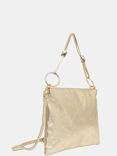 Answear.LAB torebka skórzana kolor złoty