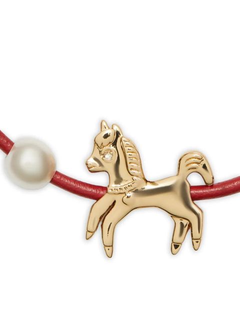 Tory Burch Curiosity horse-slider bracelet - Gold