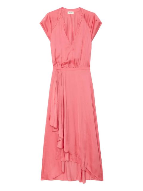 Zadig&Voltaire Randall satin midi dress - Pink - zdjęcie produktu nr 1