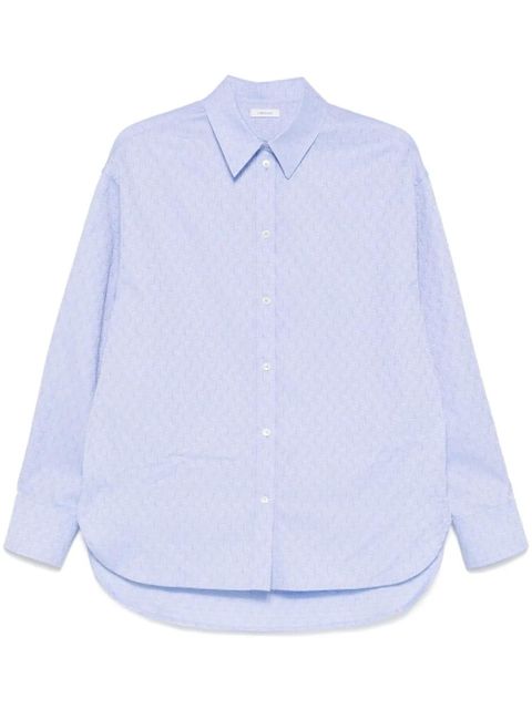 Ferragamo monogram shirt - Blue - zdjęcie produktu nr 1