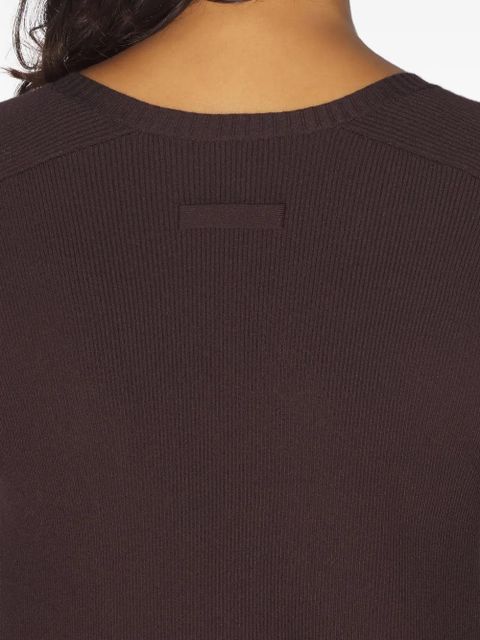 Jean Paul Gaultier rose-print buttoned cardigan - Brown