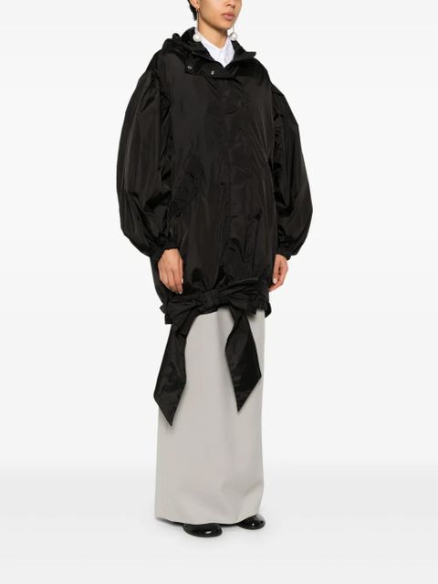 Simone Rocha lightweight bow-belt jacket - Black - zdjęcie produktu nr 2