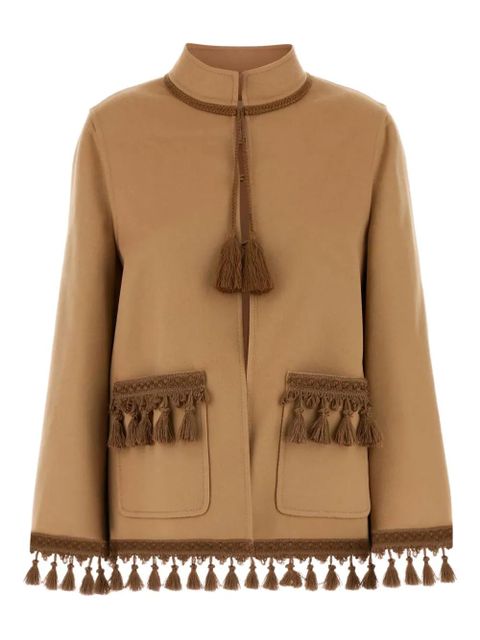 Valentino Garavani tassel-trimmed jacket - Brown - zdjęcie produktu nr 1