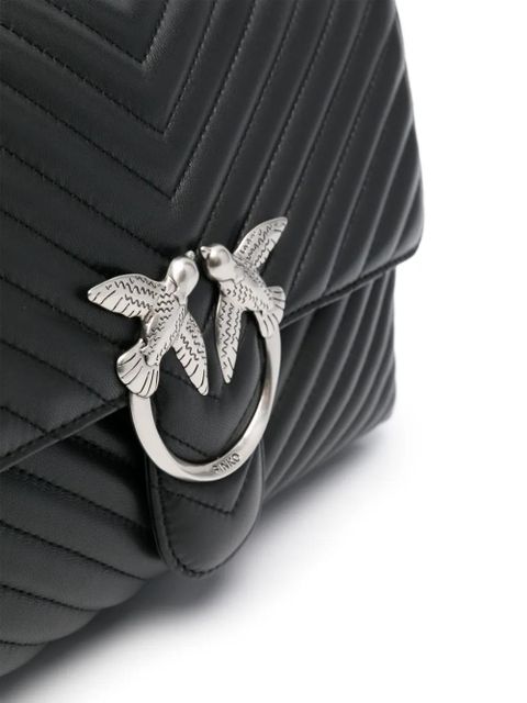 PINKO large Lady Love satchel bag - Black