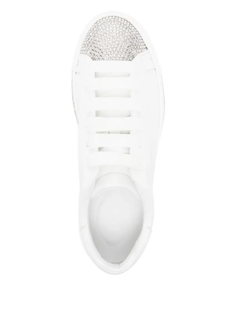 René Caovilla lace-up fastening trainers - White