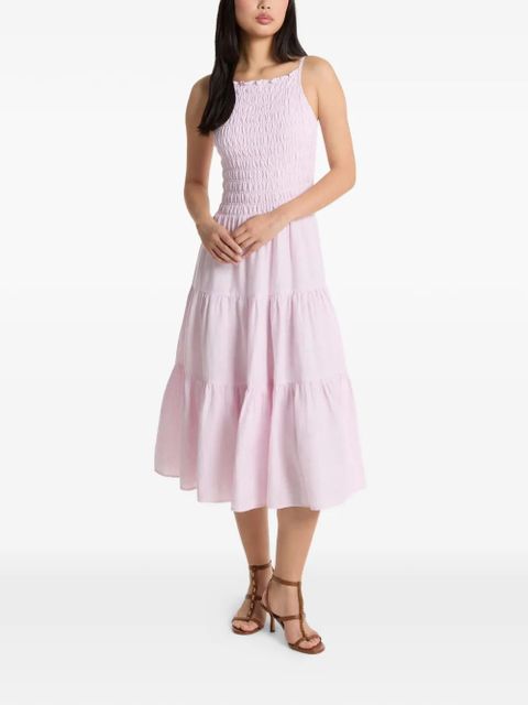 Michael Kors smocked tiered dress - Pink - zdjęcie produktu nr 1