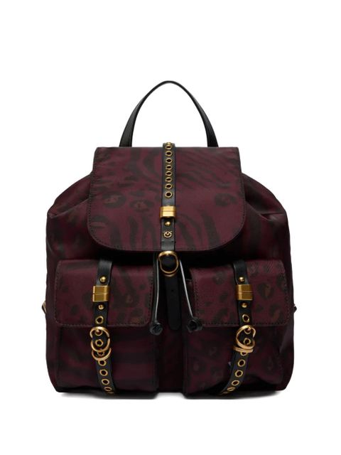 PINKO patterned-flap lambskin backpack - Red - zdjęcie produktu nr 1