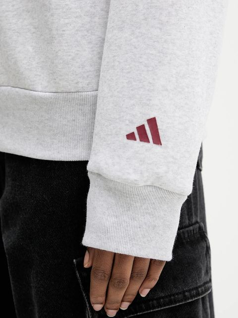 adidas bluza damska kolor szary z nadrukiem KT0875