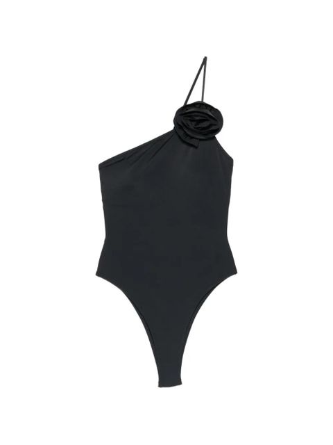 Moschino one-shoulder floral-detail swimsuit - Black - zdjęcie produktu nr 1