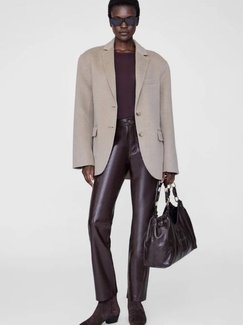 ANINE BING Freya pointed-toe boots - Brown