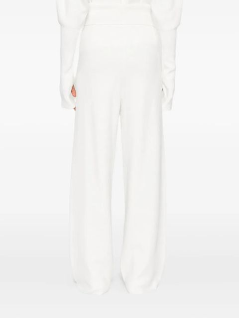 Aya Muse seam-detail trousers - White