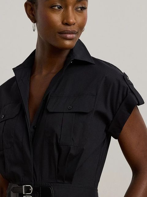 Lauren Ralph Lauren sukienka kolor czarny maxi rozkloszowana 200973594