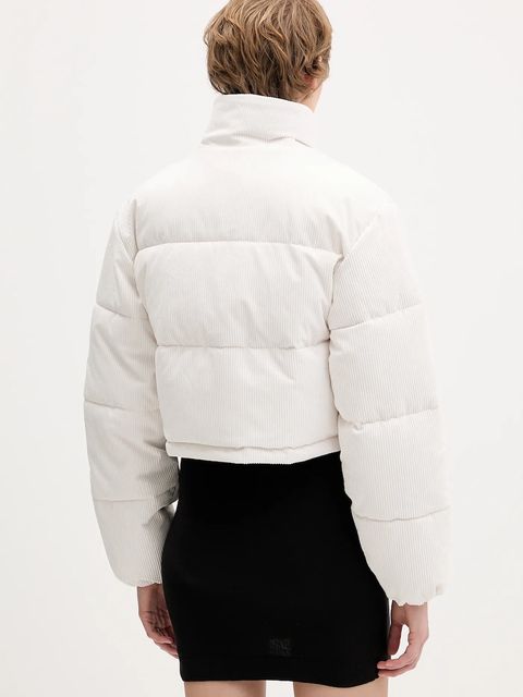 Tommy Jeans kurtka kolor biały zimowa oversize DW0DW21658