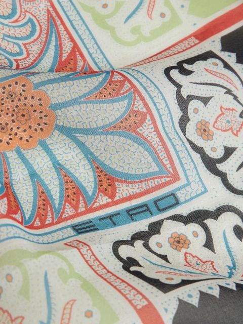 ETRO paisley-print silk scarf - Blue - zdjęcie produktu nr 2
