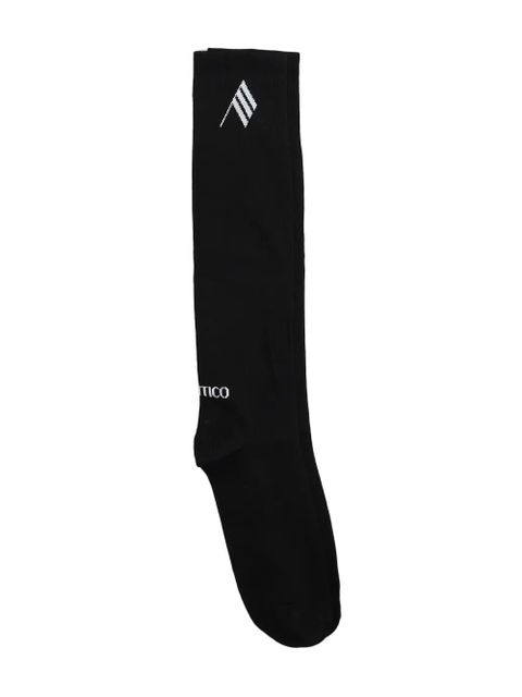 The Attico logo-embroidered socks - Black - zdjęcie produktu nr 1