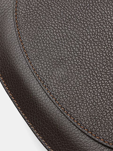 Answear.LAB torebka skórzana kolor brązowy