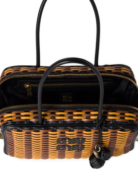 Miu Miu Beau leather tote bag - Black