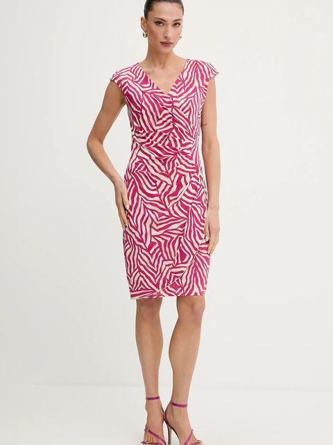 Morgan sukienka kolor różowy mini prosta RNEIRO - zdjęcie produktu nr 1