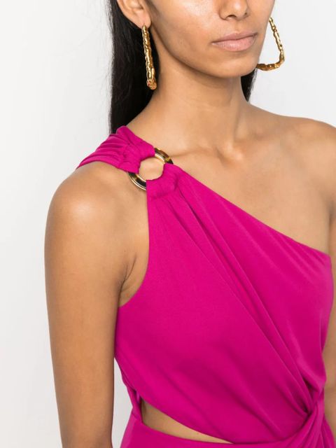 Lauren Ralph Lauren one-shoulder cut-out jumpsuit - Pink