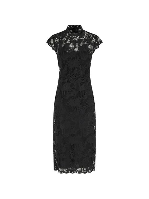 STAUD Rosaline laced midi dress - Black - zdjęcie produktu nr 1