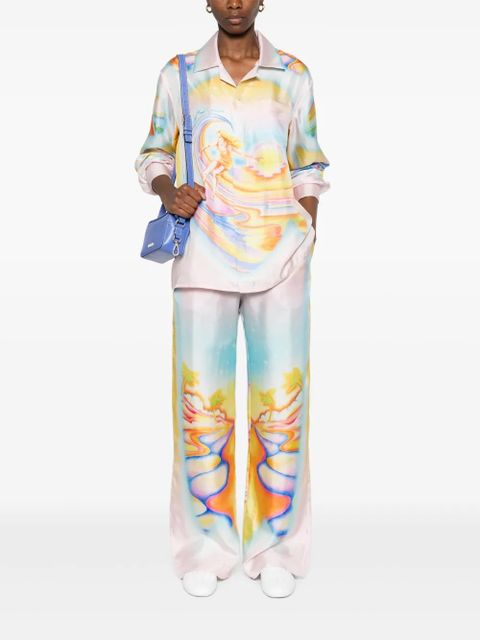 Casablanca Psychedelic Nirvana trousers - Yellow