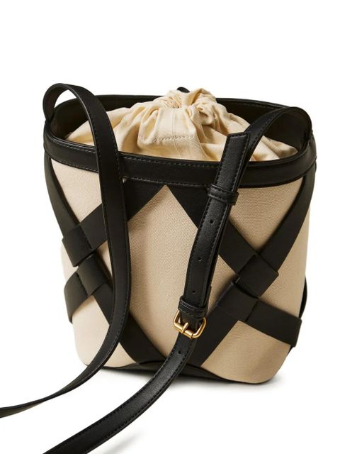 TWINSET cross strap bucket bag - Neutrals