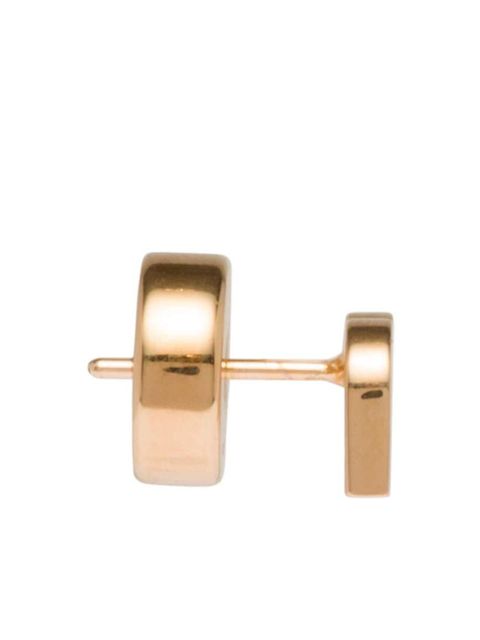 Miu Miu logo-plaque stud earrings - Gold