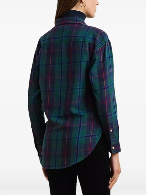Lauren Ralph Lauren check-print shirt - Blue