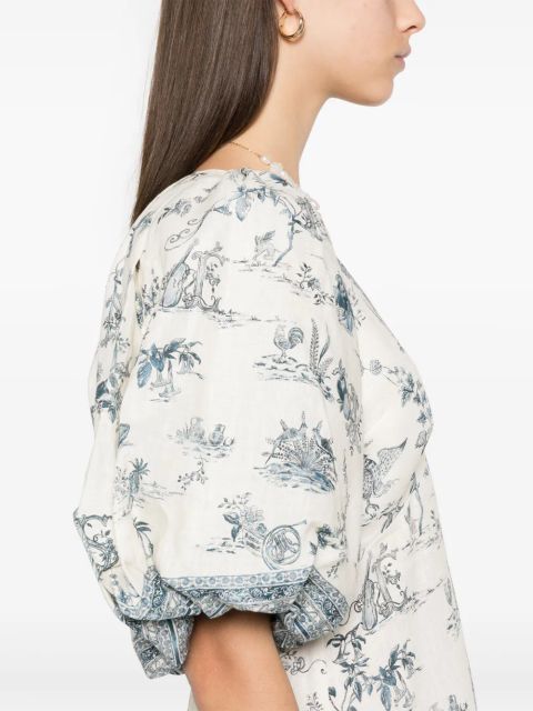 ALEMAIS Casa midi dress - Neutrals