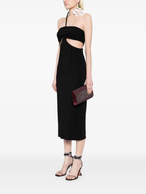 René Caovilla crystal-embellished crossbody bag - Red