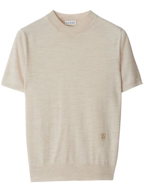 Burberry wool T-shirt - Neutrals - zdjęcie produktu nr 1