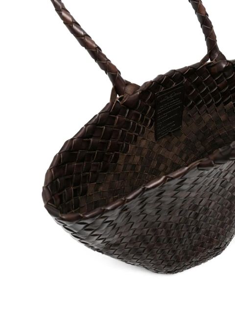 DRAGON DIFFUSION Egola woven tote bag - Brown