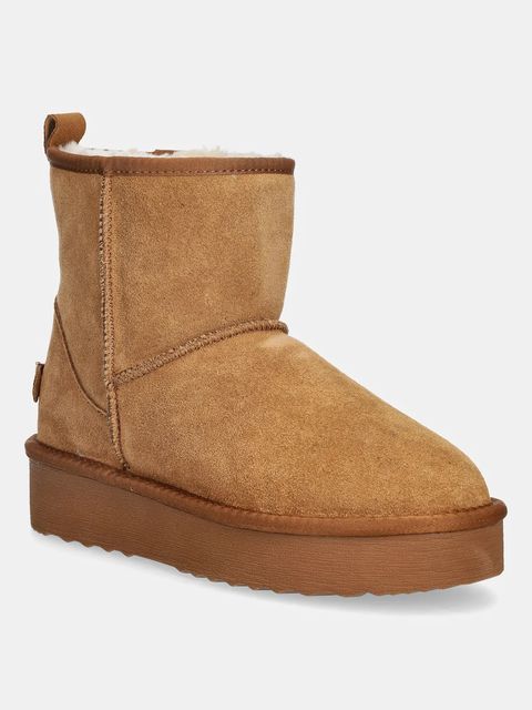 Steve Madden śniegowce zamszowe Tessah damskie kolor brązowy na platformie ocieplone 11003483 - zdjęcie produktu nr 1