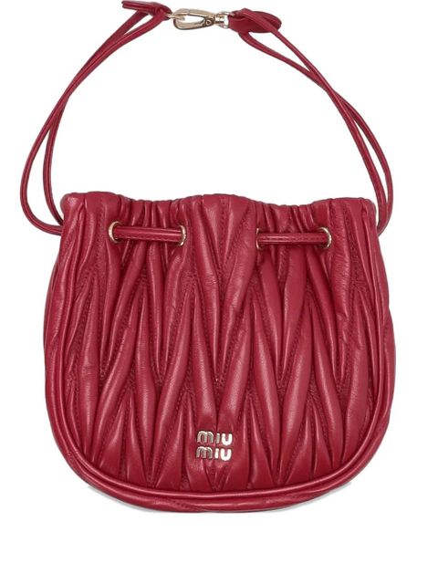 Miu Miu quilted leather mini bag - Red - zdjęcie produktu nr 1