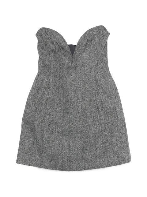 Self-Portrait sleeveless mini dress - Grey - zdjęcie produktu nr 1