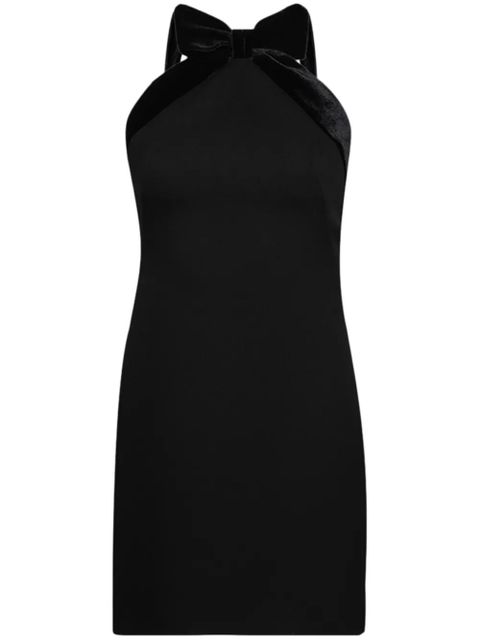 Miu Miu velvet-bow low-back minidress - Black - zdjęcie produktu nr 1