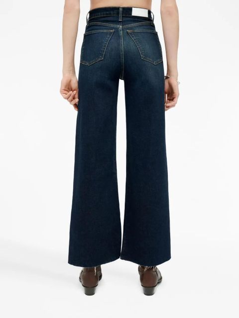 RE/DONE high-rise wide-leg jeans - Blue