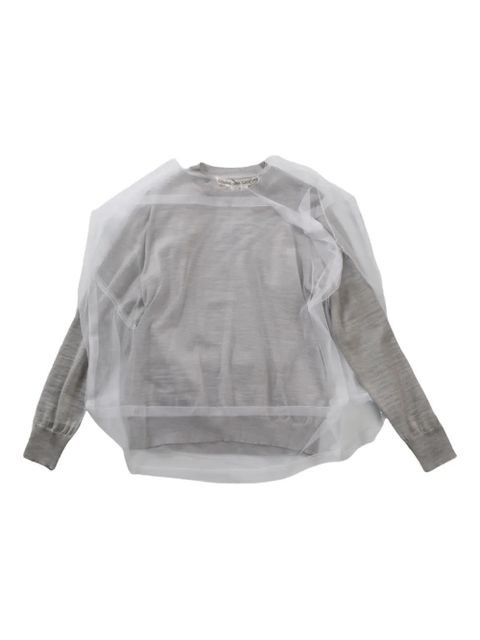 Comme Des Garçons layered sweatshirt - Neutrals - zdjęcie produktu nr 1