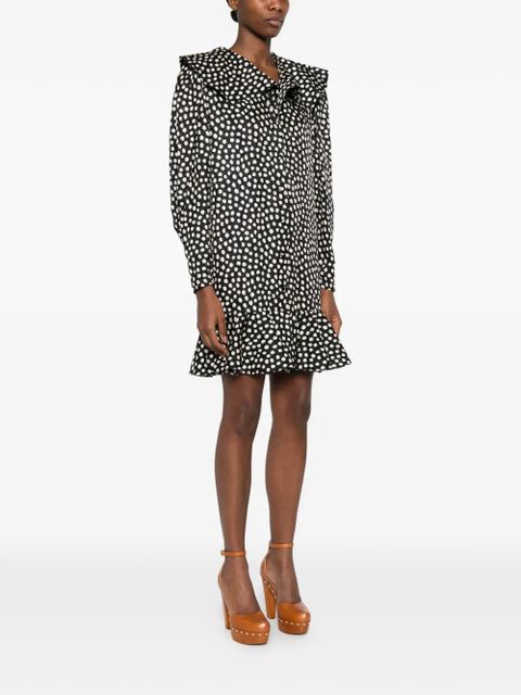 Chloé polka dot-pattern dress - Black