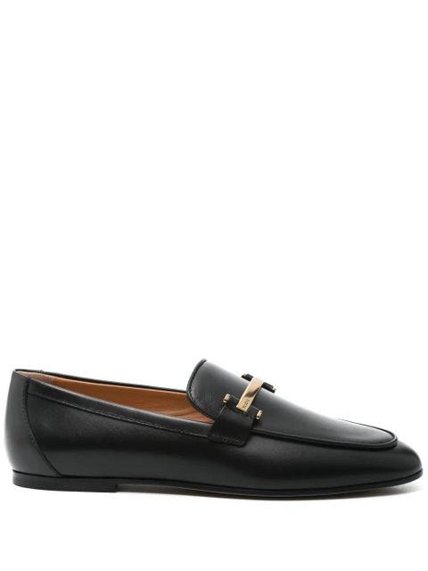 Tod's metal-bar leather loafers - Black - zdjęcie produktu nr 2