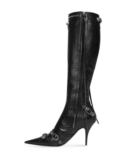 Balenciaga 90mm Cagole leather boots - Black