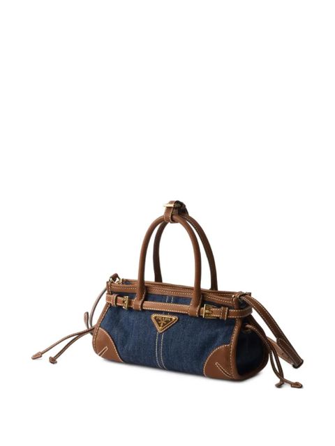 Prada Bonnie denim tote bag - Blue