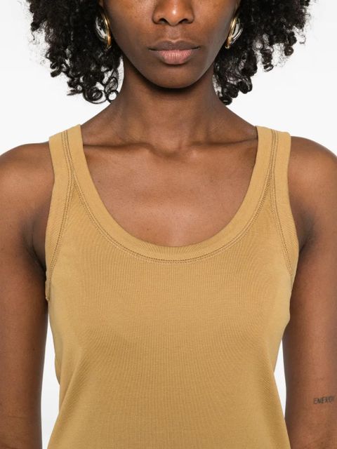 LEMAIRE ribbed tank top - Brown