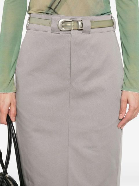 Maison Margiela cotton midi skirt - Grey