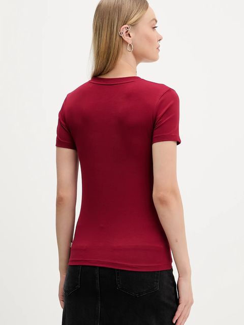 Guess Jeans t-shirt damski kolor czerwony W4YI01 J1314