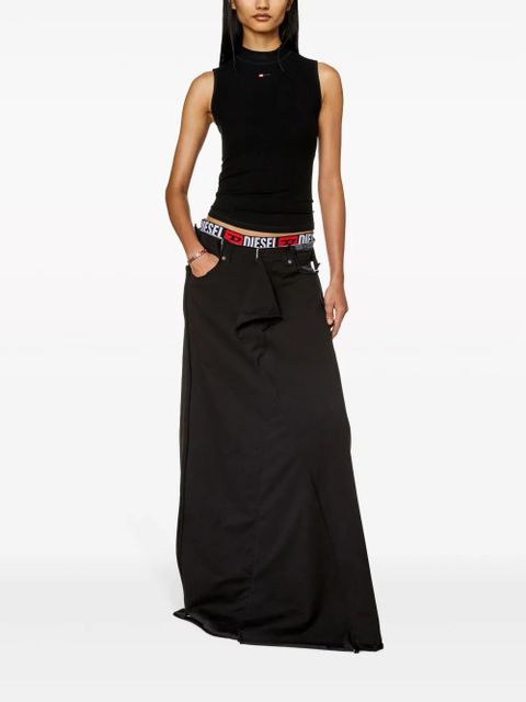 Diesel T-Mokky-Sl-Microdiv mock-neck top - Black - zdjęcie produktu nr 2