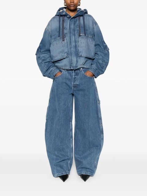 Alexander Wang hooded denim jacket - Blue - zdjęcie produktu nr 2