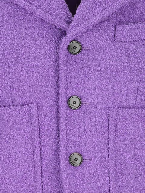 Gucci bouclé patch-pockets jacket - Purple