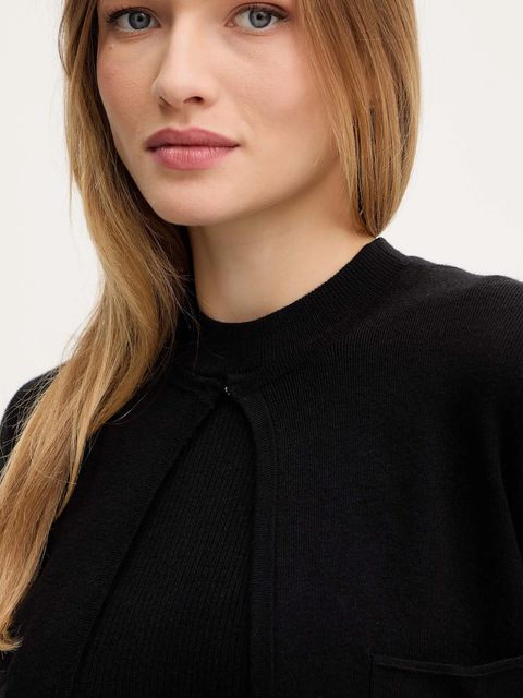 Morgan sukienka kolor czarny mini dopasowana RMCASSY